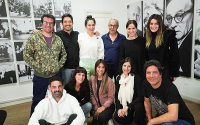 Actores tuvieron la oportunidad de compartir con el maestro. Foto: Facebook Alejandra Mur.