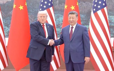 Un saludo para acercar a dos continentes. Foto: CGTN Latin America