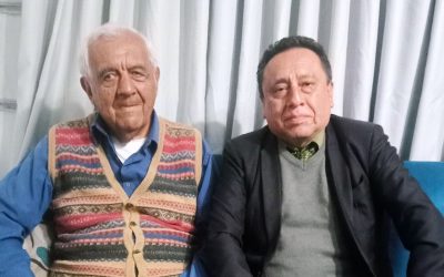 Don Pablo Villanueva y el autor de esta crónica, Miguel Silvestre.